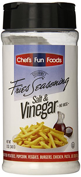 Gourmet Fries Seasonings Bottle, Salt and Vinegar, 12 Ounce