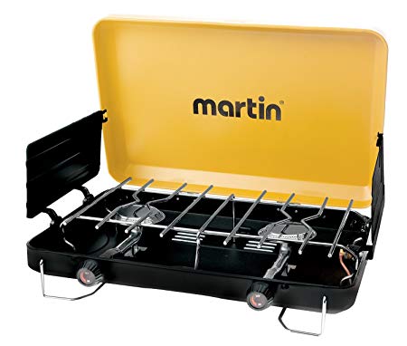 Martin 2 Burner Propane Stove Grill Gas 20000 Btu Outdoor Portable Burner CSA Certified