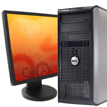 Dell Optiplex 745 Tower Computer, Intel Pentium D 3.4Ghz CPU, 2GB DDR2 Memory, 160GB Hard Drive, WiFi, DVD/CD-RW Optical Drive, Microsoft Windows 7 Operating System with LCD Monitor, USB Keyboard/Mouse
