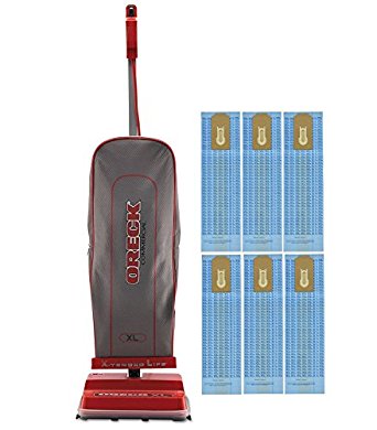 Oreck Commercial U2000RB-1 Commercial 8 Pound Upright Vacuum with EnduroLife V-Belt, 40' Power Cord With Genuine 6 Oreck Bags Bundle