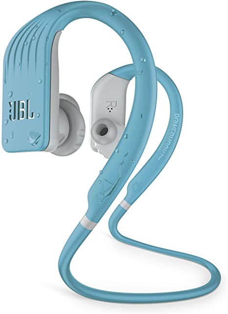 JBL ENDURANCE JUMP- Wireless heaphones, bluetooth sport earphones with microphone, Waterproof, up to 8 hours battery, charging case and quick charge (Teal)