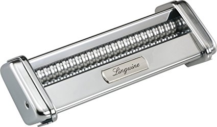 Atlas Made in Italy Linguine Pasta Cutter Attachment, Stainless Steel, Works with Atlas Pasta Machine, 10-Year Warranty