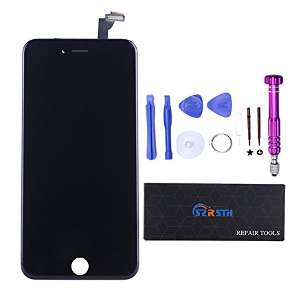 RSTH LCD Display Screen with Touch Screen Digitizer Assembly Replacement for iPhone 6 plus 5.5 inch (Black) & Repair tools Kit