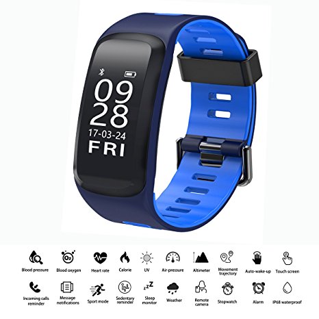 Fitness Tracker DT NO.1 Activity Tracker Watch IP68 Waterproof Wireless Bluetooth Smart Wristband Bracelet