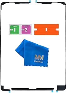 MMOBIEL Sticker Strips Compatible with iPad 8 2020/7 2019 10.2 inch - Pre-Cut Touch Screen LCD Adhesive incl Cleaning Cloth Razor Blades Pads