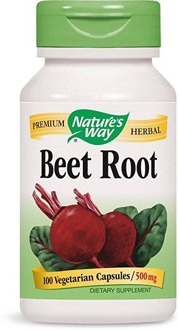 Nature's Way Beet Root Powder Capsules 500 Mg, 100-count (3 pck)