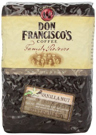 Don Francisco Family Reserve Vanilla Nut Whole Bean Coffee, 32 Ounce