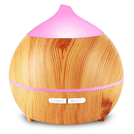 Aroma Diffuser, OKELAY 250ml Essential Oil Diffuser/Aromatherapy Diffuser/Diffuser Oils Fragrance/Oil Diffuser humidifier, 7 Colors Night Light and Waterless Auto Shut-Off for Home, Gift for Women