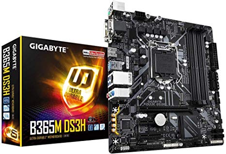 Gigabyte B365M DS3H (LGA1151/Intel/Micro ATX/USB 3.1 Gen 1 (USB3.0) Type A/DDR4/Motherboard)