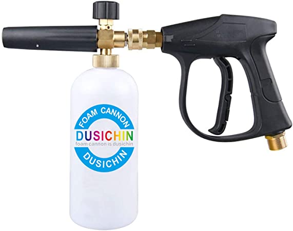 DUSICHIN DUS-003 Snow Foam Lance Foam Cannon with Water Sprayer Gun Wand Spray for Pressure Washer Car Detailing Not for Garden Hose