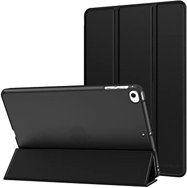 MoKo Case Fit New iPad Mini 5 2019 (5th Generation 7.9 inch) - Slim Lightweight Smart Shell Stand Cover with Translucent Frosted Back Protector, with Auto Wake/Sleep - Black