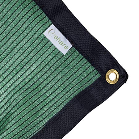 e.share 70% Green Shade Cloth Taped Edge with Grommets 12 ft X 16 ft