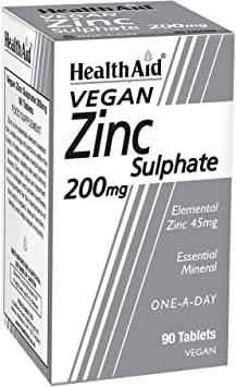 HealthAid Zinc Sulphate 200mg - 90 Tablets