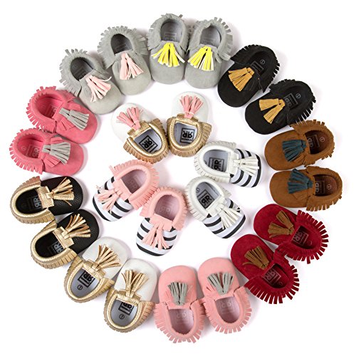 Infant Baby Soft Sole PU Leather Boy Girl Toddler Moccasin Prewalker Shoes
