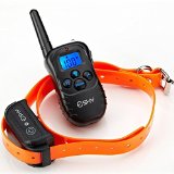 Esky Upgraded Backlight Rechargeable 330 yd Remote Dog Training Shock Collar with Beep Vibration and Shock Electronic Electric Collar for 1 Dog
