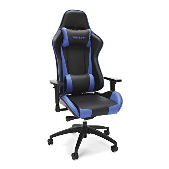 RESPAWN-105 Racing Style Gaming Chair - Reclining Ergonomic Leather Chair, Office or Gaming Chair (RSP-105-BLU)