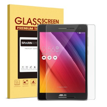 ASUS ZenPad S 8.0 Z580C Screen Protector [Tempered Glass], SPARIN® [Explosion-proof] [Repeatable Installation] Glass Screen Protector for ASUS ZenPad S 8.0 (Z580C/Z580CA), Not for ZenPad 8.0 (Z380C)