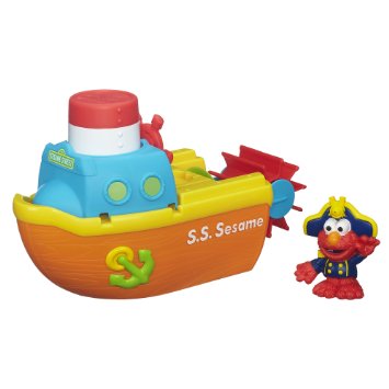 Playskool Sesame Street Elmo Bath Adventure Steamboat Toy