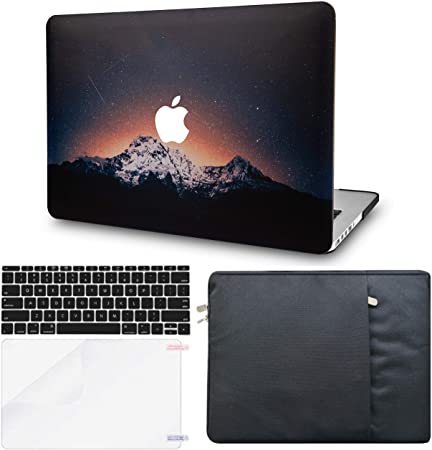 LuvCase 4in1 Laptop Case for MacBook Pro 13"(2020) with Touch Bar A2251/A2289 Hard Shell Cover, Sleeve, Keyboard Cover & Screen Protector (Shooting Stars)
