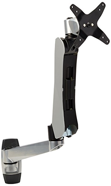 Mount-It! MI-35114S Height Adjustable, Articulating, Rotating, Tilting, and Swiveling 360 Degrees, Vesa 75mm and 100mm Compatible, Lcd, Plasma, Tv, Computer Monitor Flat Screen Wall Mount for Screen 27inches or Less and 19.8lbs or Less