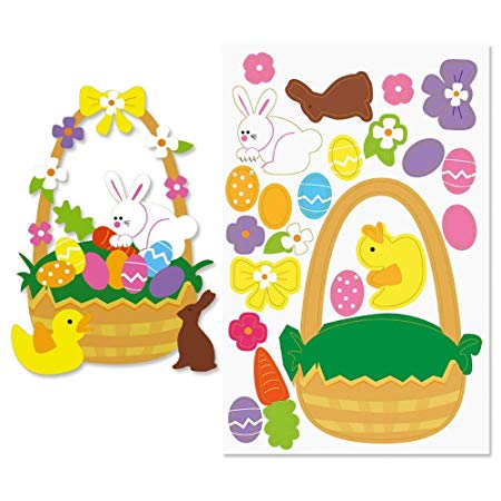 Current Build a Basket Easter Sticker Sheets - basket sticker 4" high, 8 sheets