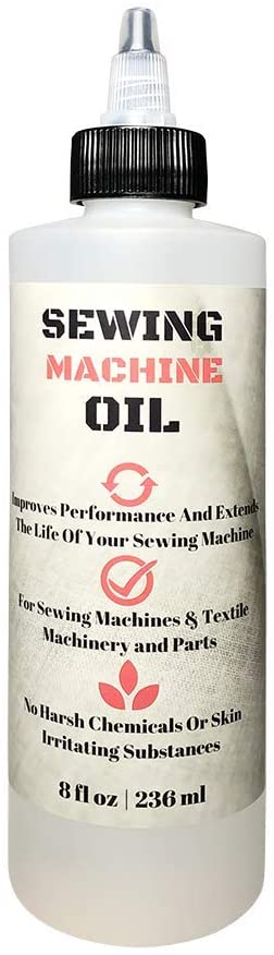 Stainless Sewing Machine Oil - 8 Oz - Custom Formulated, Compatible with Singer, Bernina, Kenmore, and Other Commerical Sewing/Embroidery Machines