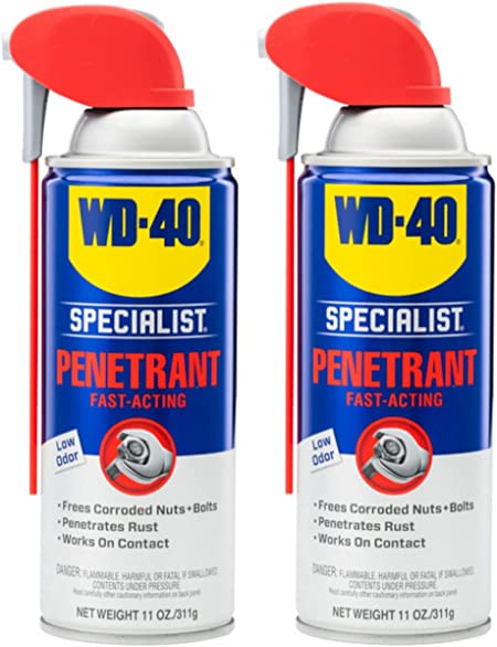 WD-40 Specialist Penetrant with Smart Straw, Twin-Pack 11 OZ