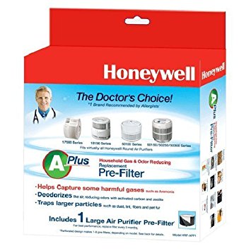 Honeywell Premium Odor-Reducing Air Purifier Replacement Pre-Filter, HRF-APP1 (Pack of 4)