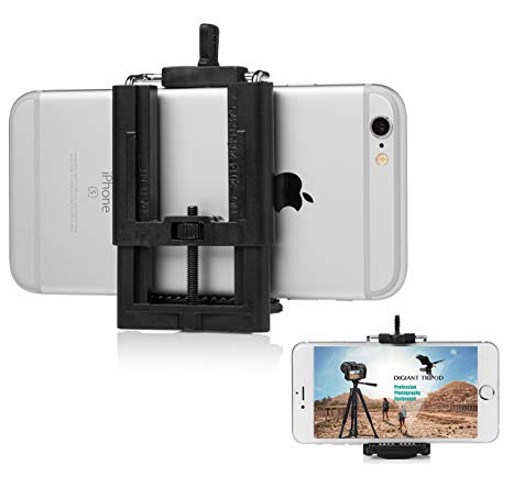 DIGIANT Phone Tripod Mount Adapter for Any Phone 2-4 inch Wide
