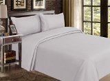 Red Nomad Luxury Duvet Cover and Sham Set 3 Piece FullQueen Light Gray