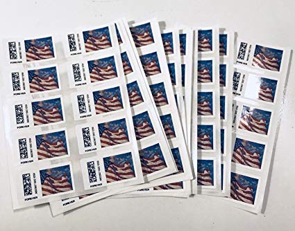 200 Forever Stamps - 2 Sealed Rolls of U.S. Flag Forever Stamps