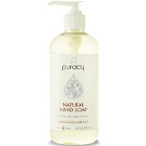 Puracy All Natural Liquid Hand Soap All Natural Plant-Based Non-Toxic Lavender and Vanilla 12oz