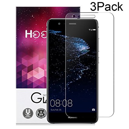 Huawei P10 Lite Screen Protector, Hootech [3 Pack] Huawei P10 Lite Tempered Glass Screen Protector, 9H Hardness, Bubble Free, Anti-Fingerprint HD Screen Protector Film