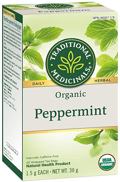 Traditional Medicinals Organic Peppermint, 20 tea bags, 30g