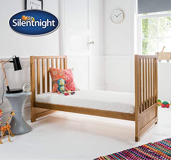 Silentnight Safe Nights Superior Cot & Toddler Mattress | 140 x 70cm | Foam & Chemical Free | Mini Pocket Springs for Support | Natural Wool Fillings