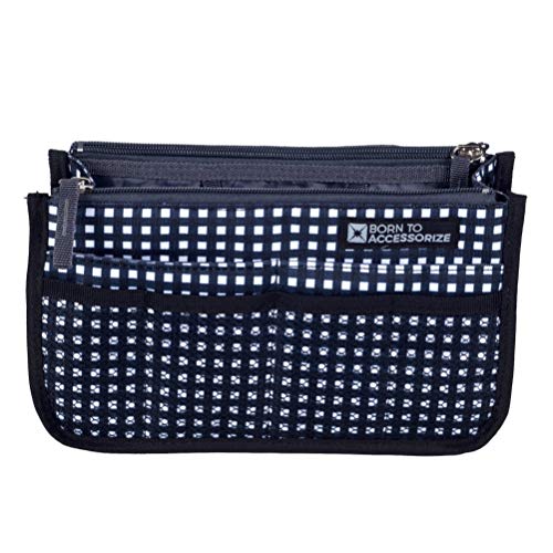 Handbag Purse Organizer in Premium Polyester - Sturdy Bag Insert with 13 Pockets