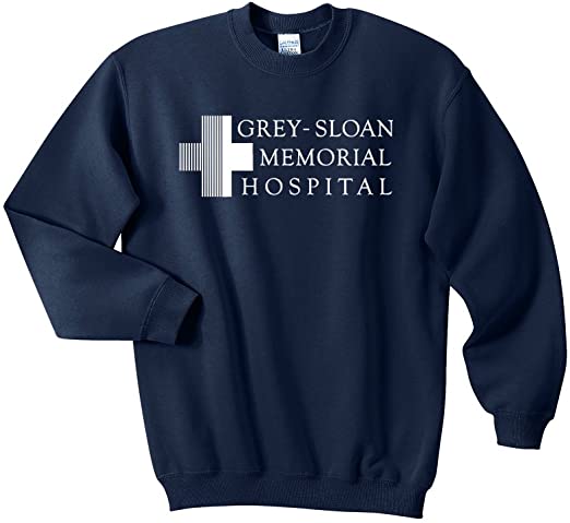 Mars NY Unisex Grey Sloan Memorial Hospital Sweatshirt
