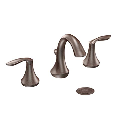 Moen T6420ORB Eva Two-Handle High-Arc Bathroom Faucet without Valve, Oil-Rubbed Bronze