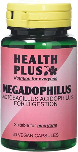 Health Plus Megadophilus 1 Billion   Probiotic Digestive Health Supplement - 60 Capsules