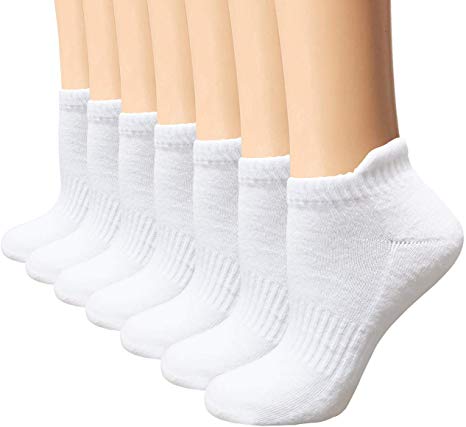 Men's Athletic Ankle Socks 3/5/6/7 Pack, Performance Comfort Low Cut Running Cushion Socks Arch Support L and XXL