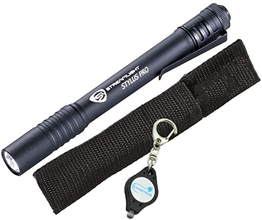 Streamlight Stylus Pro LED Penlight Bundle with a Holster and Lumintrail Keychain Light