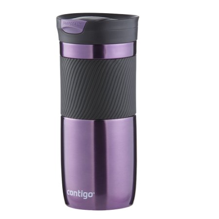 Contigo SnapSeal Vacuum-Insulated Stainless Steel Travel Mug 16-Ounce Violet