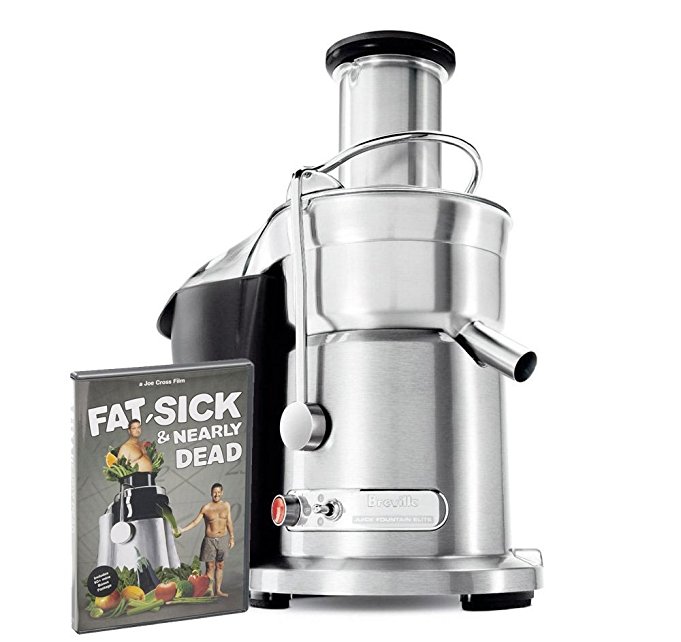 Breville 800JEXL Juice Fountain Elite Juicer w/ FREE "Fat, Sick & Nearly Dead" DVD