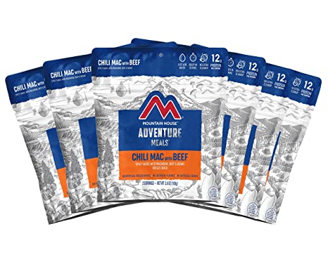 Mountain House Chili Mac with Beef | Freeze Dried Backpacking & Camping Food | 6-Pack