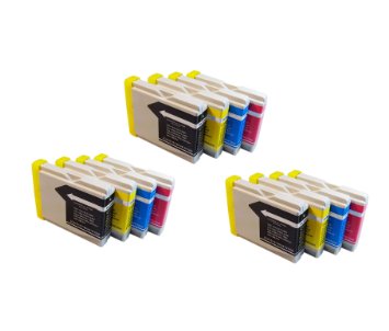 12-Pack Compatible Ink Cartridges for Brother LC51 MFC 230C 240C 350C 440CN 465CN 3360C 5460CN 5860CN 665CW 685CW 845CW 885CW