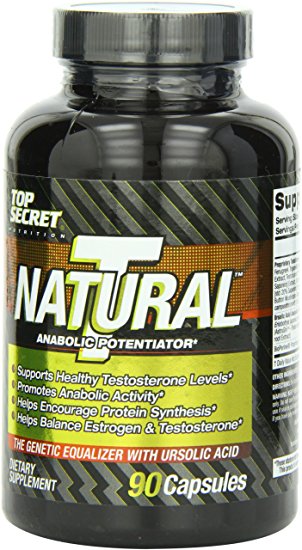 Top Secret Nutrition Natural T - Test Booster Capsules, 90 Count