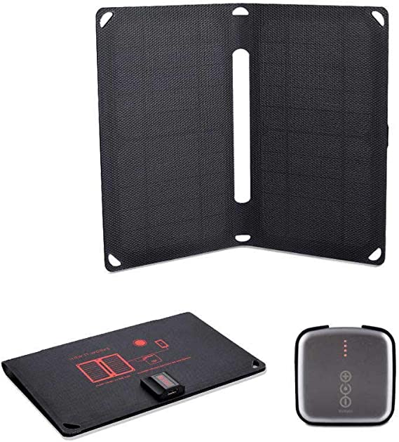 Voltaic Systems "Arc 10W Kit" Portable 10W/5V Folding Solar Charger and 4,000mAh/15Wh USB Battery Backup for Tablets and Phones - ARC10W-KIT