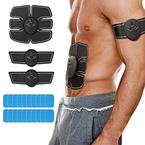 Segulife Abdominal Muscle Trainer, Abs Stimulator Abdominal Muscle Toner, Unisex Smart Wearable Home Office Fitness Equipment for Abdominal/Arm/Leg Abs Abdominal Muscle Trainer(1 Set)