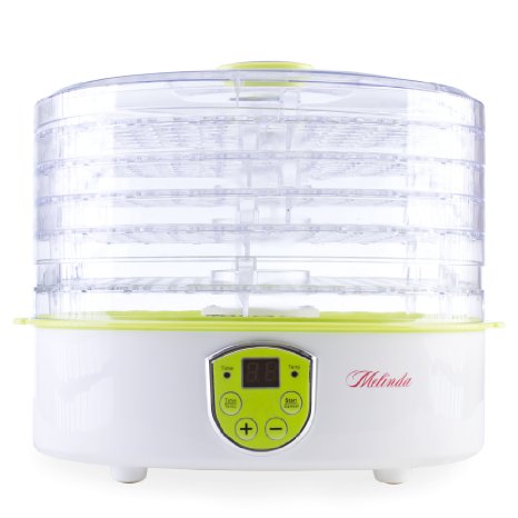 Food Dehydrator by Melinda BPA Free Food Dryer for Making Beef Jerky Dry Fruit Herbs Vegetable And Camping Dish