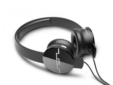 SOL REPUBLIC 1211-01 Tracks On-Ear Interchangeable Headphones with 3-Button Mic and Music Control - Black